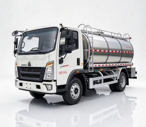 รถบรรทุกนม HOWO 4x2 ขนาด 6 ลูกบาศก์เมตร  แบบมีฉนวน SUS304 พร้อมระบบควบคุมอุณหภูมิ - Product Image 2