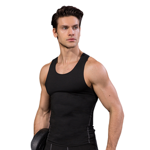 Sports PRO <span class=keywords><strong>Gilet</strong></span> d'entraînement anti-boulochage à séchage rapide pour <span class=keywords><strong>homme</strong></span> en Spandex/Polyester tricoté 180g pour Fitness Running Débardeurs - Product Image 1