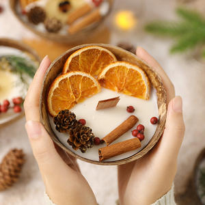 <b>Coconut</b> Bowl Scented <b>Candle</b> Seed Material Handmade Anti-Odor Holiday Souvenir Manufacturers Wholesale - Product Image 4