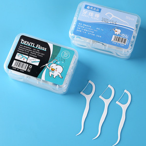 Hilo Dental con Palillo, 50 Unidades, Forma de Media Luna, Herramienta Portátil para Limpieza Dental - Product Image 4