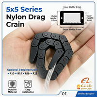 Chaîne porte-câbles miniature en nylon de type Yodel Bridge 5*5, micro-guide-câbles pour imprimante 3D