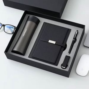 Agenda A5 de Cuero PU con Diseño Elegante, con USB, Organizador, Juego de Regalo Corporativo, Bolígrafos de Colores en Caja - Product Image 5