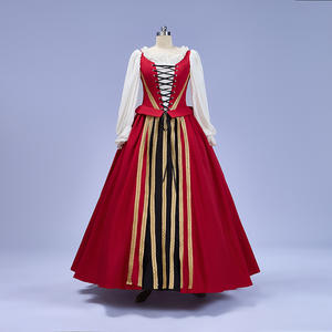 QQWZ013 Style <span class=keywords><strong>de</strong></span> cour européenne rétro grande taille fermeture Halloween moyen âge Renaissance Performance robe scène drame robe - Product Image 1