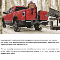 Bed Step Retract able Bumper Step für 2019-2021 Dodge Ram 1500 DT (New Body Style) Doppel auspuff fahrzeuge 82215289AG
