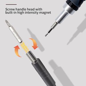 42 1 Mini manga multifunción Llave de trinquete Hexagonal destornillador Juego de Herramientas de acero inoxidable operado a mano fácil de llevar estuche rígido - Product Image 6