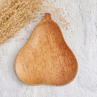 Assiette en bois de coco du Vietnam, moderne, polie, écologique, pour fêtes, échantillon disponible