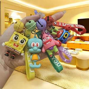 Fabrikant Groothandel Schattige Versie <span class=keywords><strong>Spongebob</strong></span> <span class=keywords><strong>Squarepants</strong></span> Sleutelhanger, Pai Daxing Schattige Paar Prachtige Sleutelhanger Sleutelhanger - Product Image 1