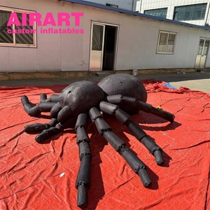 Installazione all'aperto arte di Halloween-gonfiabile palloncino ragno nero oggetti di scena - Product Image 1