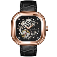 Jam Tangan Pria Mekanik Otomatis Premium Desain Sendiri Kerangka Baru, Baja Anti Karat, Kristal Safir, Tahan Air