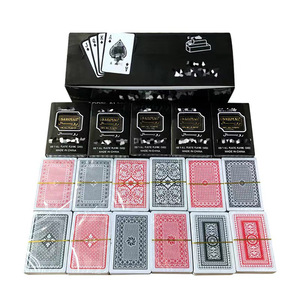Cartes à jouer en PVC imperméables à prix avantageux, jeu de cartes de poker durable pour casino et club - Product Image 1