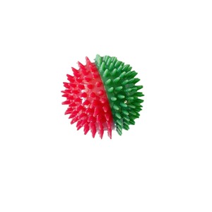Cross Border Pet TPR Spiked Ball 7cm ของเล่นเคี้ยวสำหรับสุนัขแบบทนทาน ขนาด 7 ซม. สีคริสต์มาส สุ่มสี - Product Image 5