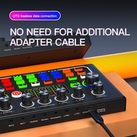 F009 Kit de Carte Son USB Professionnel pour Studio, Mixeur Audio, Bundle Microphone de Podcast, Kit Micro PC Condensateur pour Streaming en Direct