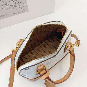 Sac à main zippé imprimé haut de gamme pour femmes, sac à dos multifonctionnel, en polyester, avec un design en forme de coquille. 6036 - Product Image 2