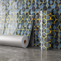 Rouleau d'autocollants imitation carrelage pour recouvrir les murs disgracieux, décoration murale imperméable et résistante à l'humidité, panneau mural en marbre XPE auto-adhésif