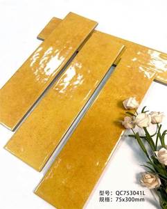 Ubin Dinding Porselen 75x300 untuk Dapur, Kamar Mandi, Ruang Tamu, Hotel, Dinding Bata, Finishing Glossy - Product Image 6