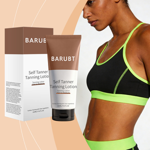 Crema Abbronzante Organica Bronze Scuro Medio SPF 50+ per Lettini Solari, Lozione Corpo a Base Minerale con Fragranza al Cocco - Product Image 3