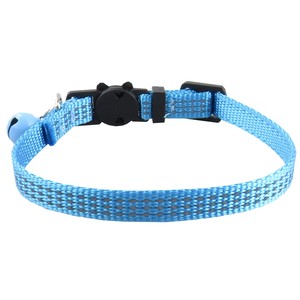 Collares Reflectantes de Nailon para Gatos con Campanas, Color Sólido, Diseño de Hebilla Ajustable para Gatos Pequeños, Todas las Estaciones, Estilo Simple - Product Image 2