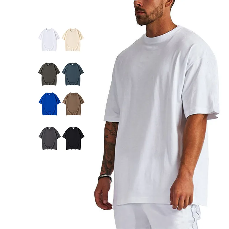 wholesale oversize hombre t shirt custom t shirt printing blank hombre heavy weight cotton t-shirts