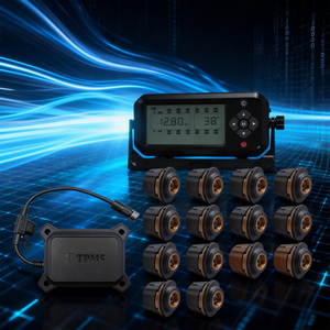 Sistema de Monitoreo de Presión de Neumáticos Inalámbrico TPMS con Sensor Externo para Camiones CXT Factory de 2, 4, 6, 8, 10, 12 y 14 Ruedas, hasta 42 Ruedas - Product Image 2