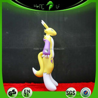 Figurine renard gonflable en PVC Renamon sans seins, jouet gonflable de dessin animé avec couleur personnalisée et garantie de 3 ans