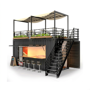 บ้านสำเร็จรูปแบบโมดูลาร์จากไฟเบอร์กลาสที่ปรับแต่งได้สำหรับร้านกาแฟ บาร์ ร้านอาหาร พร้อมรถพ่วงขายอาหารเคลื่อนที่ - Product Image 1