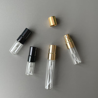 Petit flacon de parfum échantillon 2ml 3ml 5ml 10ml Mini flacon pulvérisateur vide transparent en verre Tube de parfum Atomiseur Testeur Emballage d'huile