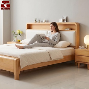 Juego de Muebles de Dormitorio con Cama King Size de Madera Sólida Nórdica para Hotel, Apartamento o Pension, Personalizado al por Mayor - Product Image 3