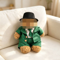 [Vêtements en tissu uniquement] Vêtements de poupée à la mode pour poupée en peluche de 28 cm, robe en gaze bleu perle, robe de mariée voile ciel étoilé.
