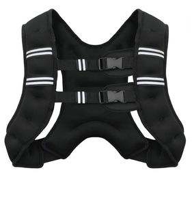 Weigh-bearing Vest Cross-border Fitness Aerobic Sandbag Invisible Sand Suit Reflective Stripe Weight-bearing Vest - Product Image 4