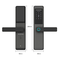 Cerradura Digital eléctrica de alta seguridad para exteriores, dispositivo de cierre inteligente con huella dactilar, Wifi, aplicación BLE