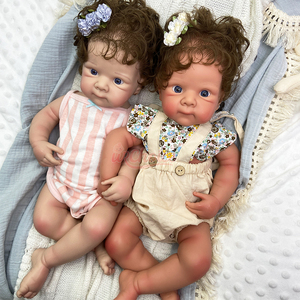 ตุ๊กตาเด็กผู้หญิงรีบอร์นแบบซิลิโคนเต็มตัวขนาด 20 นิ้ว รุ่น Bettie ผมสีน้ำตาล แกะสลักอย่างละเอียด บรรเทาความเหงา ใช้สำหรับถ่ายภาพและตกแต่ง - Product Image 4