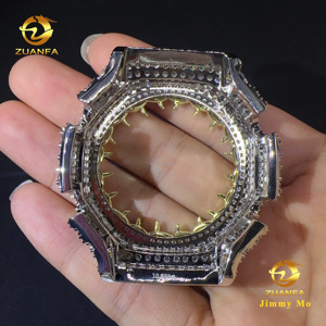 Offre Spéciale – Boîtier de montre GA2100 style épingle, bijoux hip-hop en moissanite, accessoire de montre en laiton, lunette de montre personnalisée sertie de diamants - Product Image 5