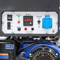 Générateur d'essence portable à châssis ouvert 5KW 5,5KVA Max 50Hz Démarrage électrique/à lanceur pour usage extérieur et construction