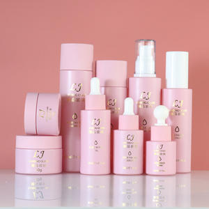 Imballaggio cosmetico bottiglia di <span class=keywords><strong>vetro</strong></span> smerigliato e barattolo lozione siero flaconi contagocce cosmetici 20ml 30ml 40ml 50ml 60ml 80ml in <span class=keywords><strong>vendita</strong></span> - Product Image 1