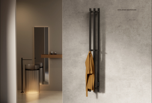 <span class=keywords><strong>Toallero</strong></span> Eléctrico de Diseño Moderno con 2 Barras, de Acero Inoxidable 304, para Montar en la Pared del Baño - Product Image 6