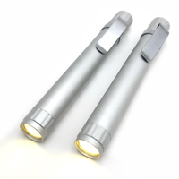 Klip logam aluminium saku Mini Torch1 kuning LED balok sorot dokter Suster menggunakan medis senter Penlight