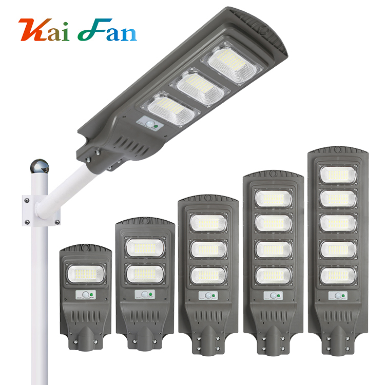 Уличная лампа с интеллектуальной системой питания, уличный водонепроницаемый Ip66 30 60 90 120 150 Вт, встроенный все в одном Солнечный светодиодный уличный фонарь