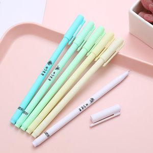 Creative 0.5mm Customized Color Cartoon Characters Gel <b>Pen</b> Plastic <b>Box</b> 6 Sets Retro Stationery Office Supplies Custom Logo - Product Image 2