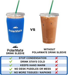 Manchon isolant réutilisable en néoprène pour le café glacé et les boissons froides pour les tasses <span class=keywords><strong>McDonald</strong></span>'s & More - Product Image 4