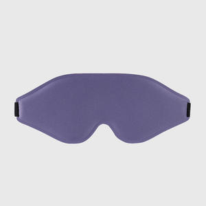 Masque de sommeil 3D ajustable en mousse à mémoire de forme, contour ergonomique, coton noir personnalisé, élastique, occultant, pour voyage, marque privée - Product Image 3