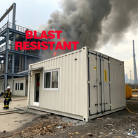 Maison de spécialité résistante aux explosions 20FT 40HQ Module préfabriqué Maison familiale secrète pour maison antidéflagrante