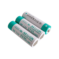 2025 4 pièces LOGO personnalisé 3330nwh 1.5v Aa batterie au Lithium Rechargeable batterie Li-ion pour télécommande souris jouet électrique batterie