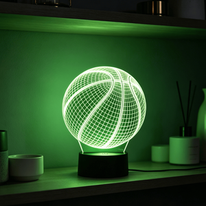 2026 Gift Ice Hockey Football Design Led Illusion Visual Table Lamp RGB 7 Colors Night <b>Light</b> Colorful 16 Color Remote Control - Product Image 2