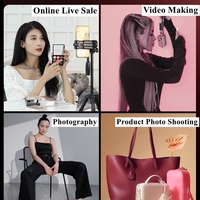 Kit de studio photo et vidéo avec boîte à lumière douce bicolore, trépied et support pour smartphone/appareil photo, idéal pour la beauté et le streaming en direct