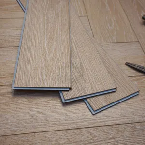 Kustom lantai vinil inti kaku spc lantai batu komposit plastik mudah dipasang klik lantai spc vinil papan