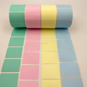 חברת מדפסת תרמית להתאמה אישית מדבקות עגולות מדבקות מדבקות דבק תעשייתי עבור משלוח מזון קוסמטי - Product Image 1