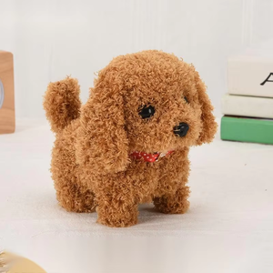 Đồ chơi chó điện tử mô phỏng chó biết đi, sủa, vẫy đuôi, có công tắc ở dưới, đồ chơi nhồi bông, đồ chơi chó sủa - Product Image 4