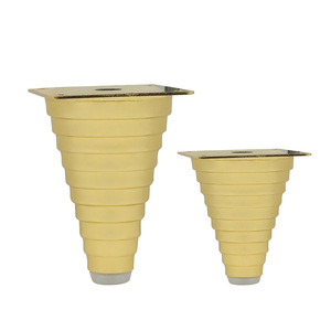 Patas para Heladería Wansheng de 8 cm y 11 cm, de Acero al Carbono Dorado Titanio, Resistentes al Agua y al Óxido - Product Image 2