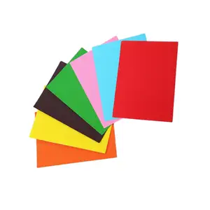 165gsm kertas bergelombang warna kerajinan kedua sisi kertas bergelombang warna-warni untuk kerajinan tangan