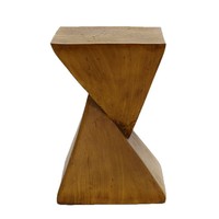 Table basse carrée en bois de style nordique, finition vieillie, pour salon moderne